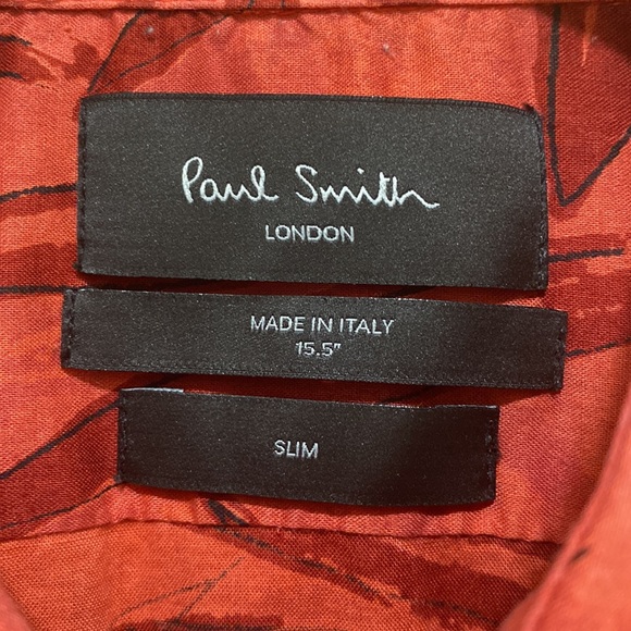 Paul Smith London short men size 15.5/M slim fit - Picture 6 of 8